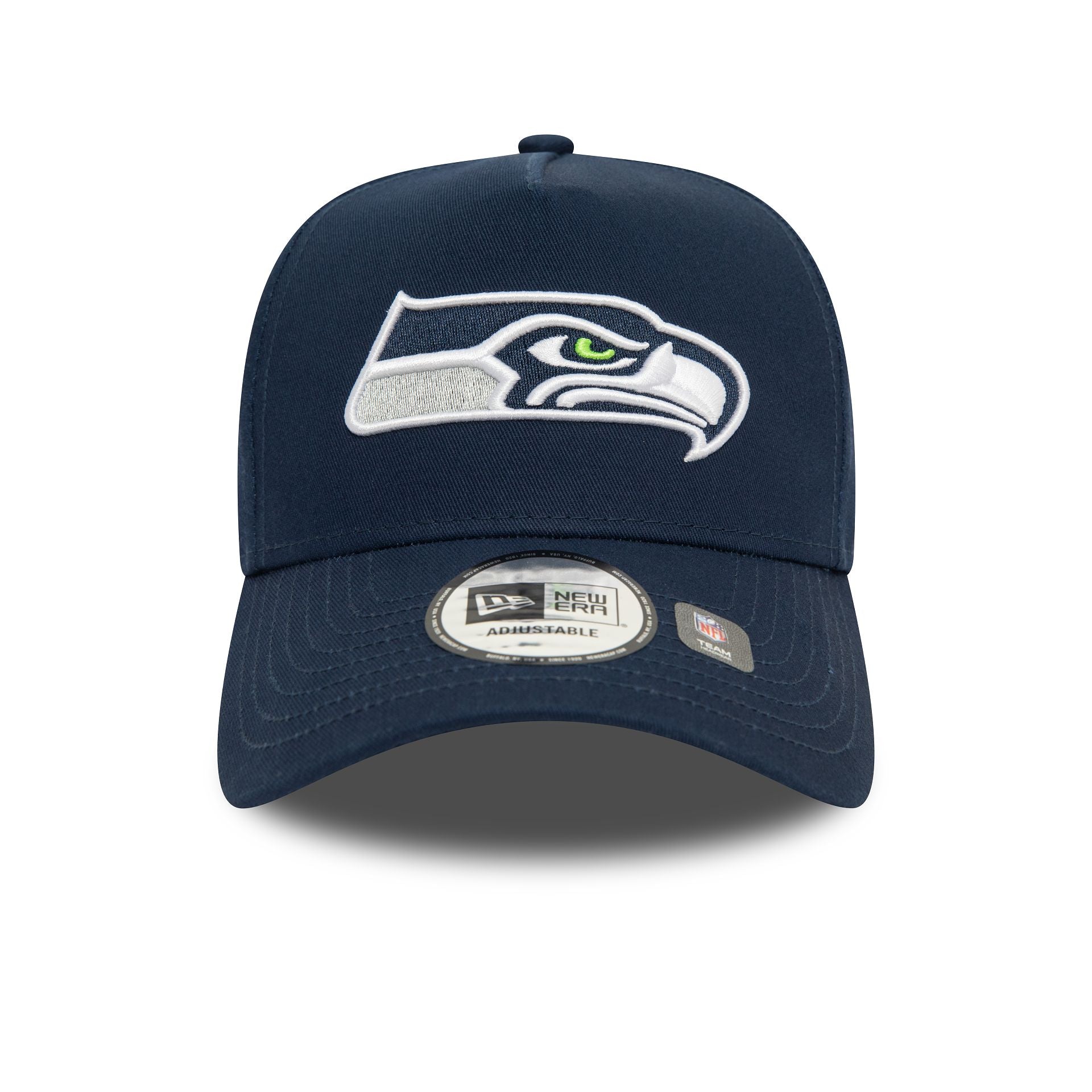 This is a Seattle Seahawks NFL Official Team Colours Dark Blue 9FORTY E-Frame Adjustable Cap 3