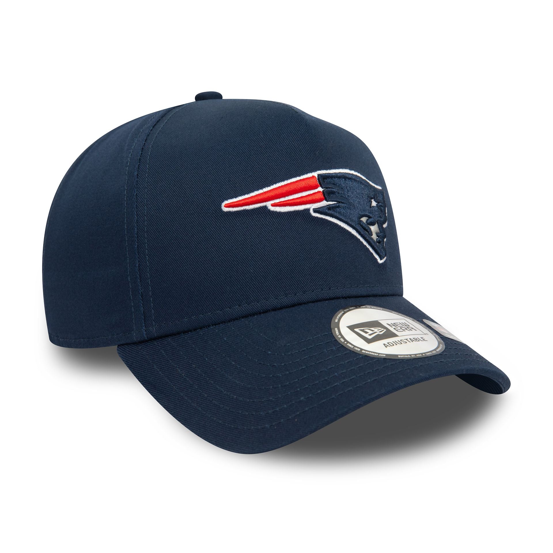 This is a New England Patriots NFL Official Team Colours Dark Blue 9FORTY E-Frame Adjustable Cap 4