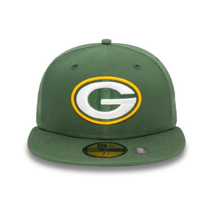 This is a Green Bay Packers NFL Official Team Colours Dark Green 59FIFTY Fitted Cap 4