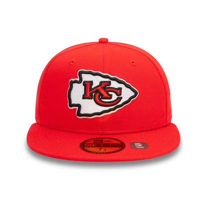 This is a Kansas City Chiefs NFL Official Team Colours Red 59FIFTY Fitted Cap 4