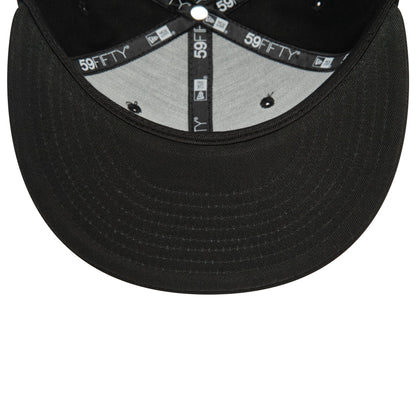 This is a Las Vegas Raiders NFL Official Team Colours Black 59FIFTY Fitted Cap 3