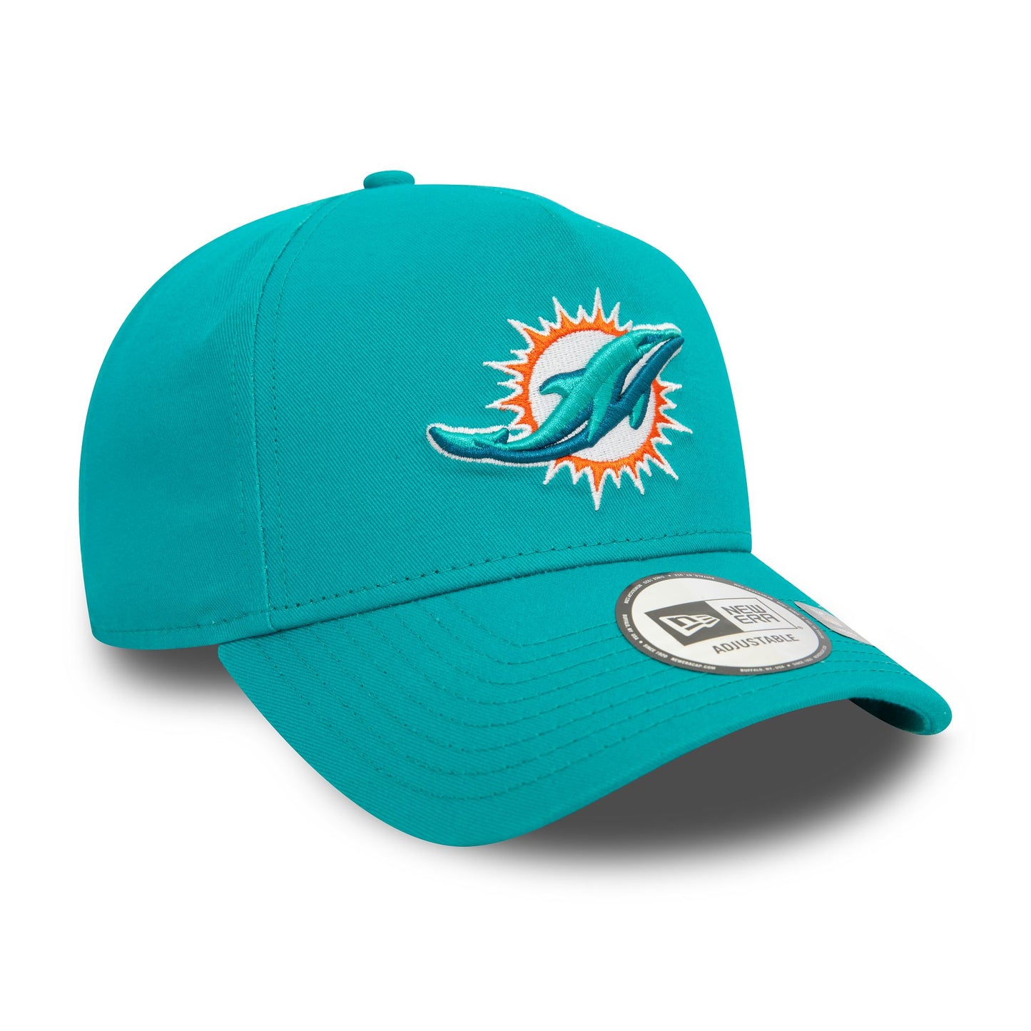 This is a Miami Dolphins NFL Official Team Colours Turquoise 9FORTY E-Frame Adjustable Cap 3