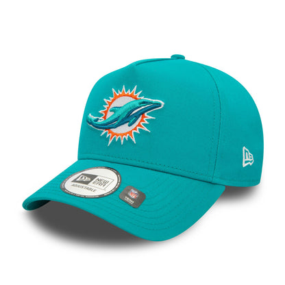 This is a Miami Dolphins NFL Official Team Colours Turquoise 9FORTY E-Frame Adjustable Cap 1