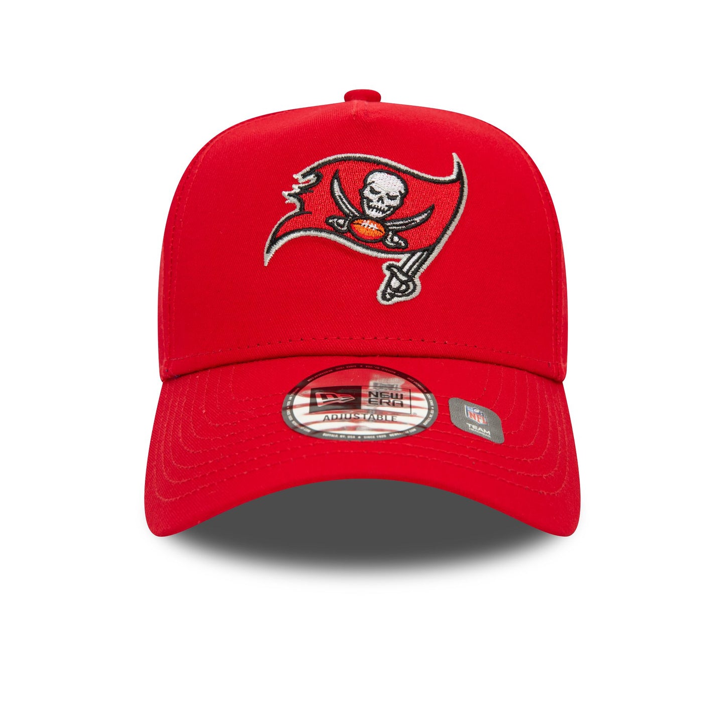 This is a Tampa Bay Buccaneers NFL Official Team Colours Red 9FORTY E-Frame Adjustable Cap 2