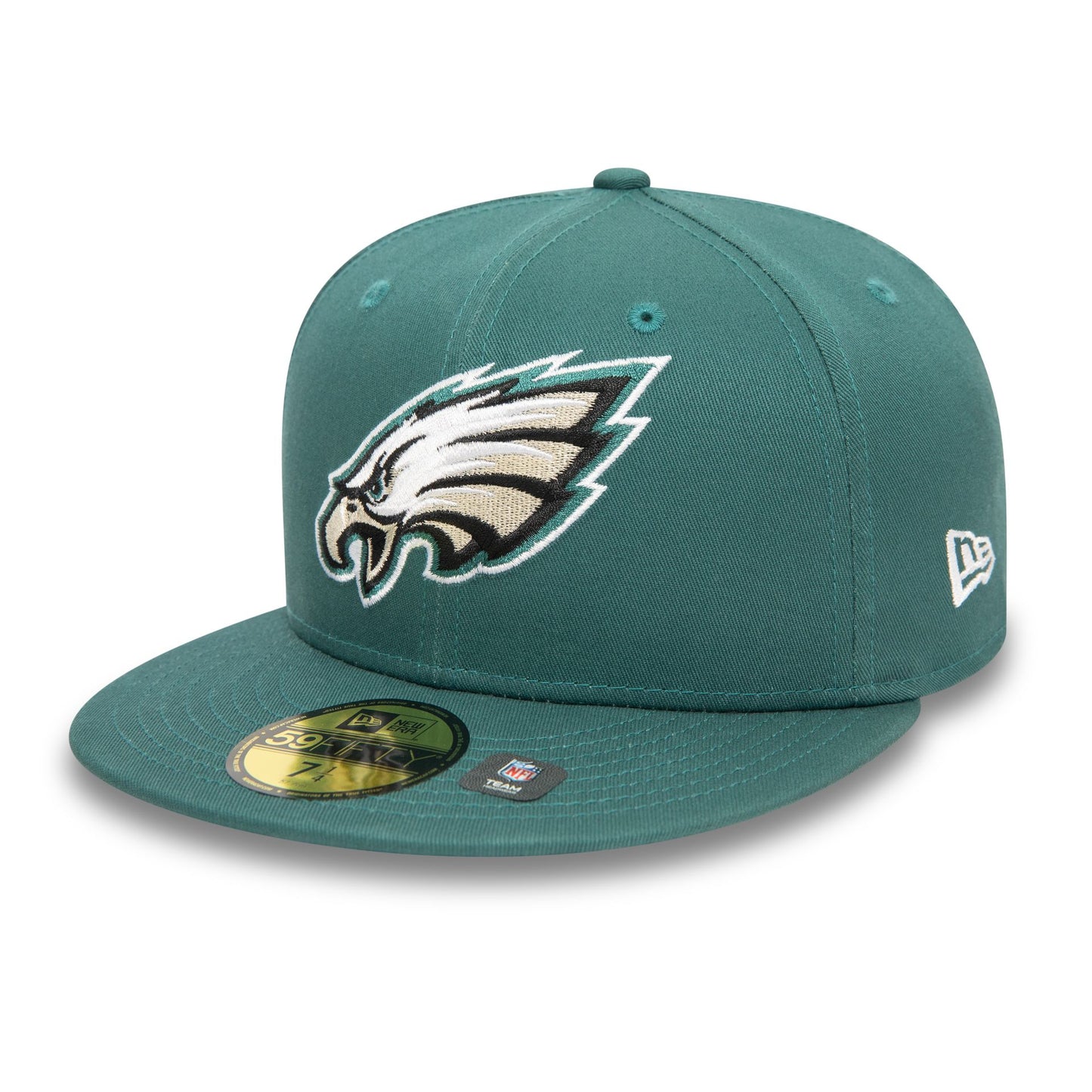 This is a Philadelphia Eagles NFL Official Team Colours Dark Green 59FIFTY Fitted Cap 1