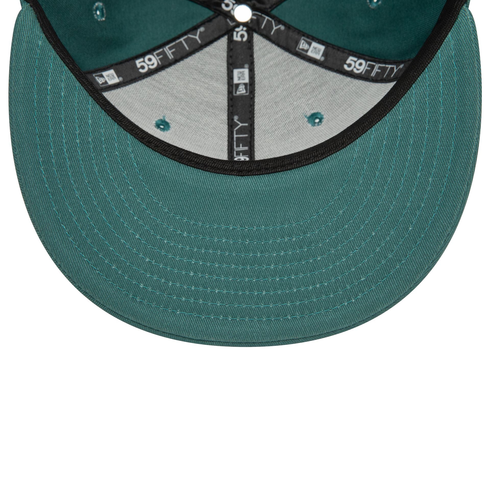 This is a Philadelphia Eagles NFL Official Team Colours Dark Green 59FIFTY Fitted Cap 3