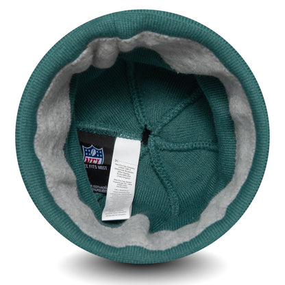 This is a Philadelphia Eagles Official Team Colour NFL Dark Green Jake Knit Beanie Hat 3