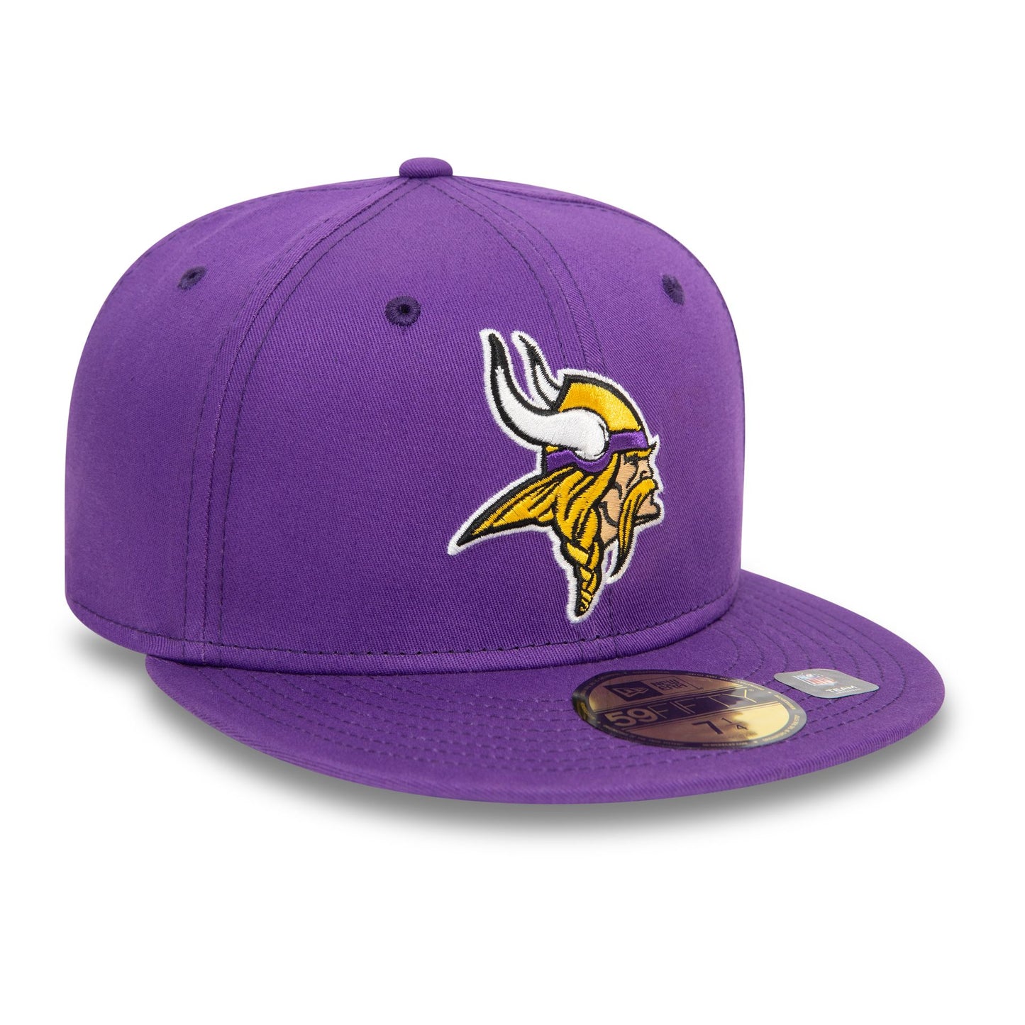 This is a Minnesota Vikings NFL Official Team Colours Purple 59FIFTY Fitted Cap 5