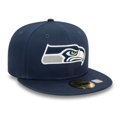 This is a Seattle Seahawks NFL Official Team Colours Dark Blue 59FIFTY Fitted Cap 5