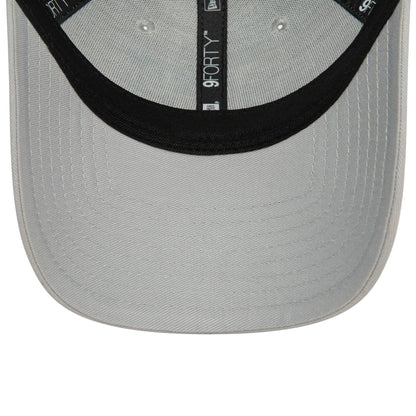 This is a LA Dodgers Flower Icon Grey 9FORTY Adjustable Cap 5