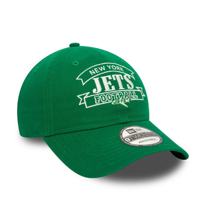 This is a New York Jets Retro NFL Dark Green 9TWENTY Adjustable Cap 1