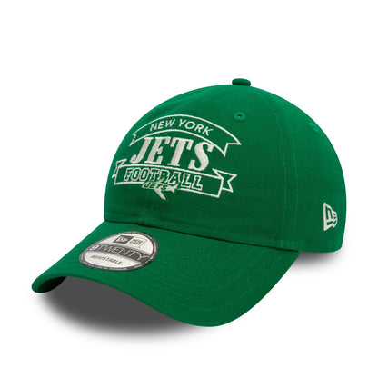 This is a New York Jets Retro NFL Dark Green 9TWENTY Adjustable Cap 4