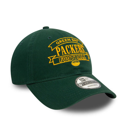 This is a Green Bay Packers Retro NFL Dark Green 9TWENTY Adjustable Cap 1