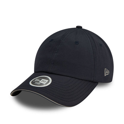 This is a New Era Womens Navy Pony Tail Adjustable Cap 1