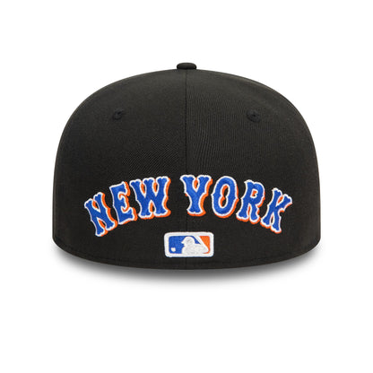 This is a New York Mets Upside Down Black 59FIFTY Fitted Cap 4