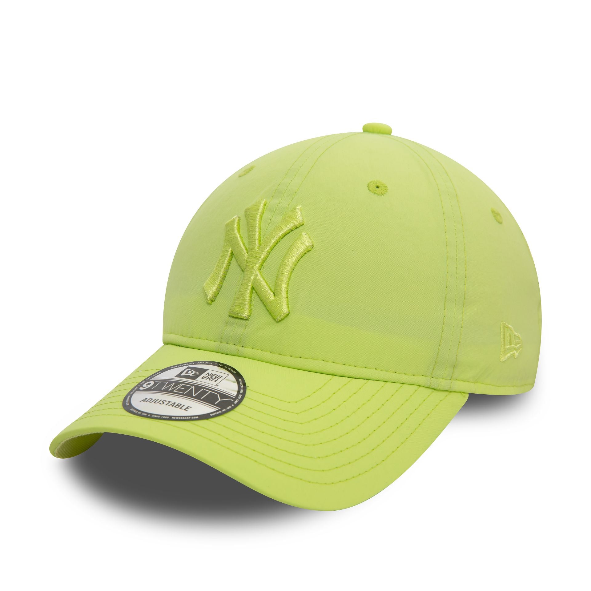 This is a New York Yankees Nylon Pastel Green 9TWENTY Adjustable Cap 1