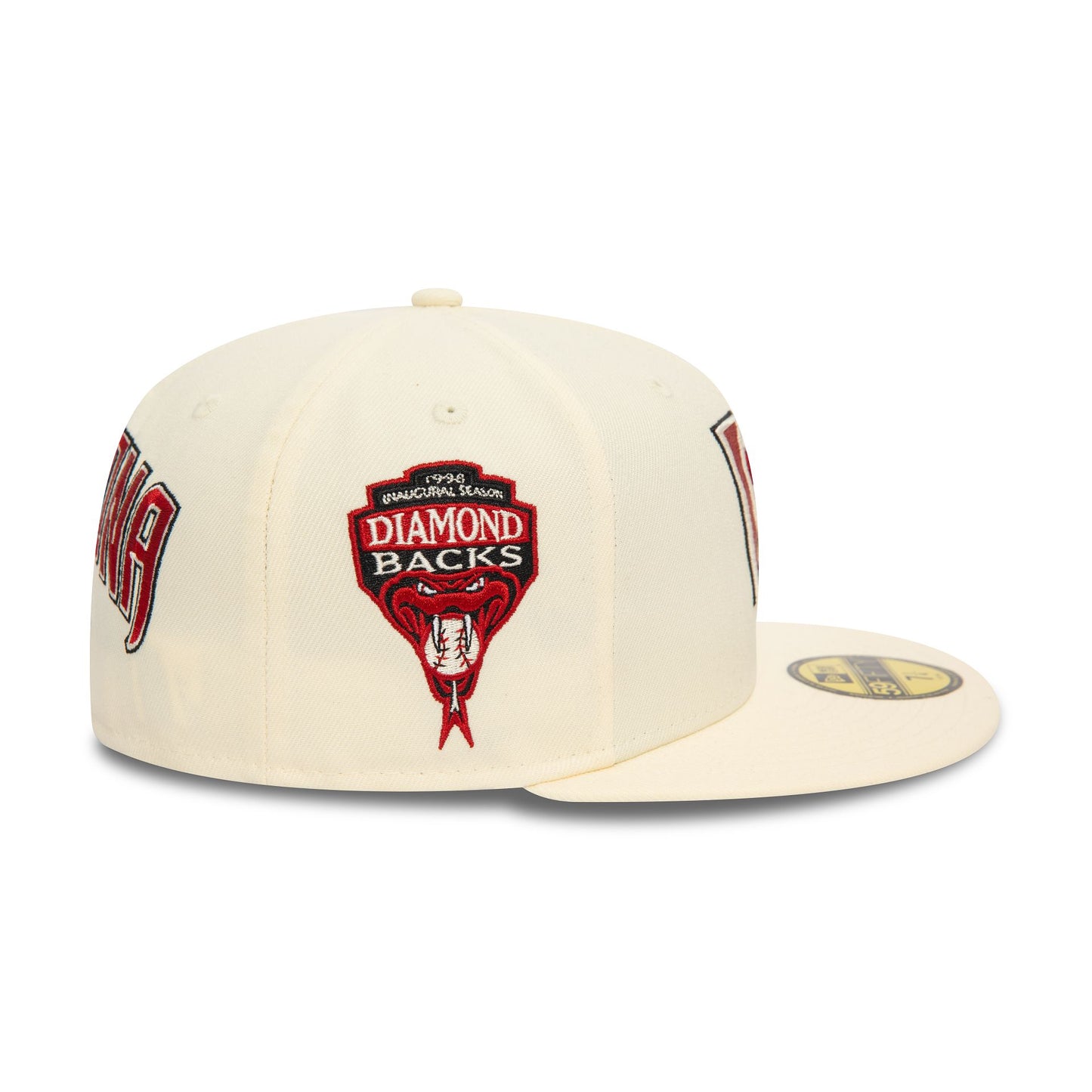 This is a Arizona Diamondbacks Upside Down White 59FIFTY Fitted Cap 6