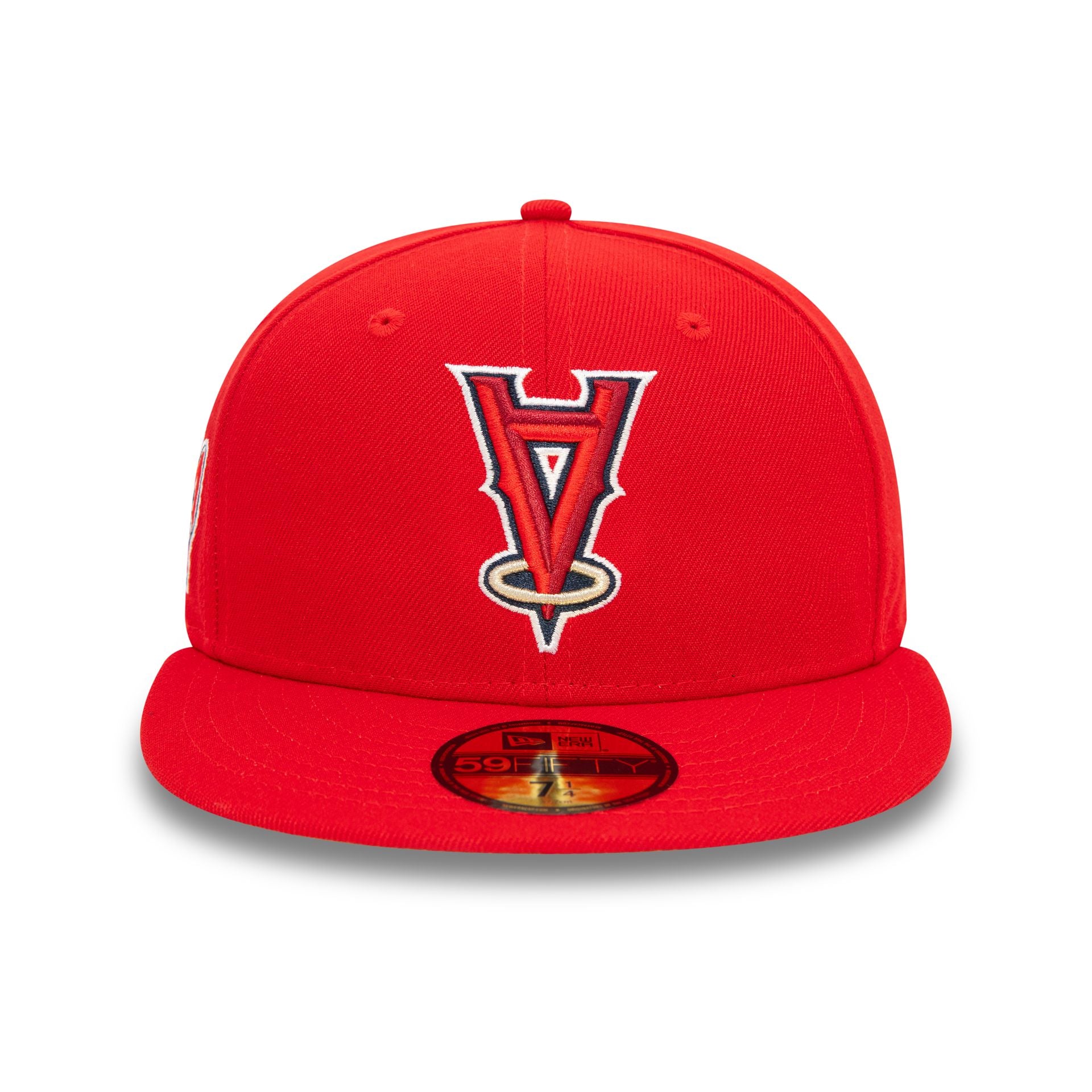 This is a LA Angels Upside Down Red 59FIFTY Fitted Cap 2