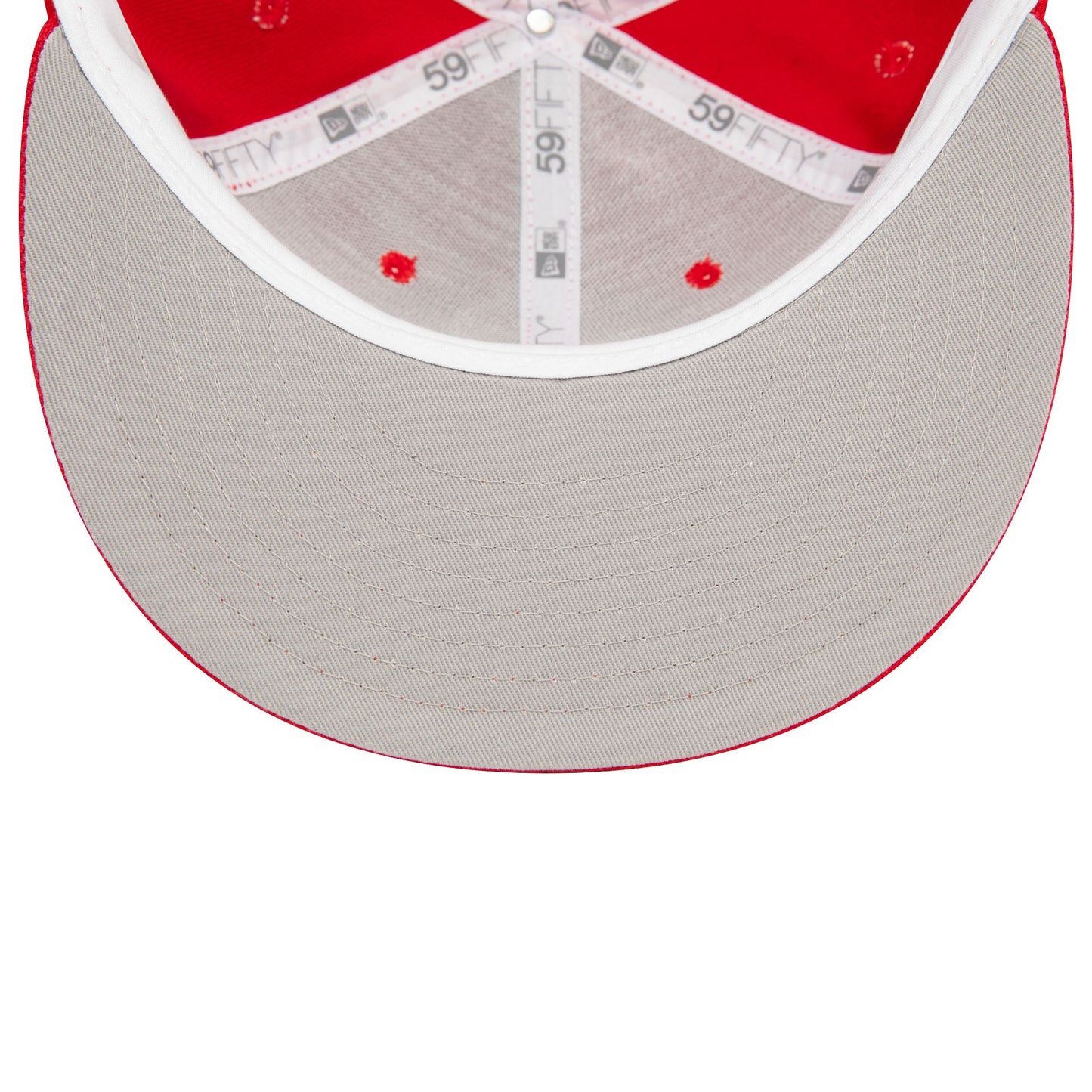 This is a LA Angels Upside Down Red 59FIFTY Fitted Cap 5