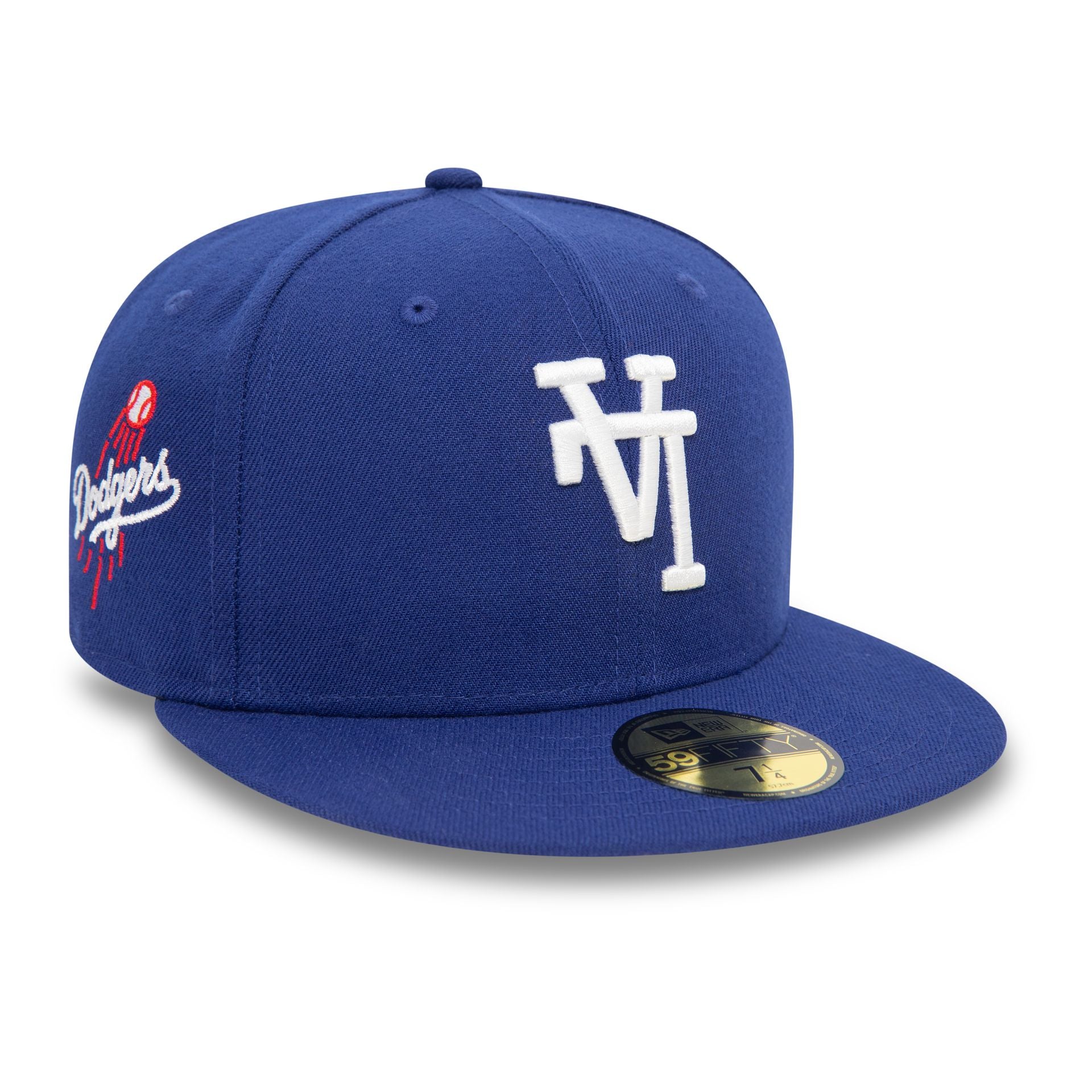 This is a LA Dodgers Upside Down Dark Blue 59FIFTY Fitted Cap 3