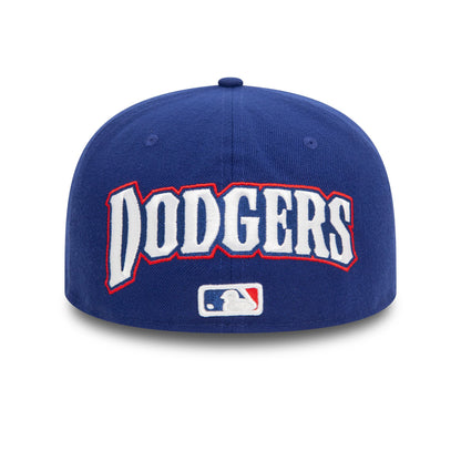 This is a LA Dodgers Upside Down Dark Blue 59FIFTY Fitted Cap 4