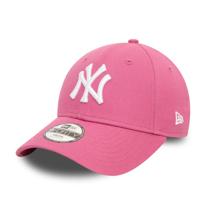 This is a New York Yankees Youth League Essential Pink 9FORTY Adjustable Cap 4