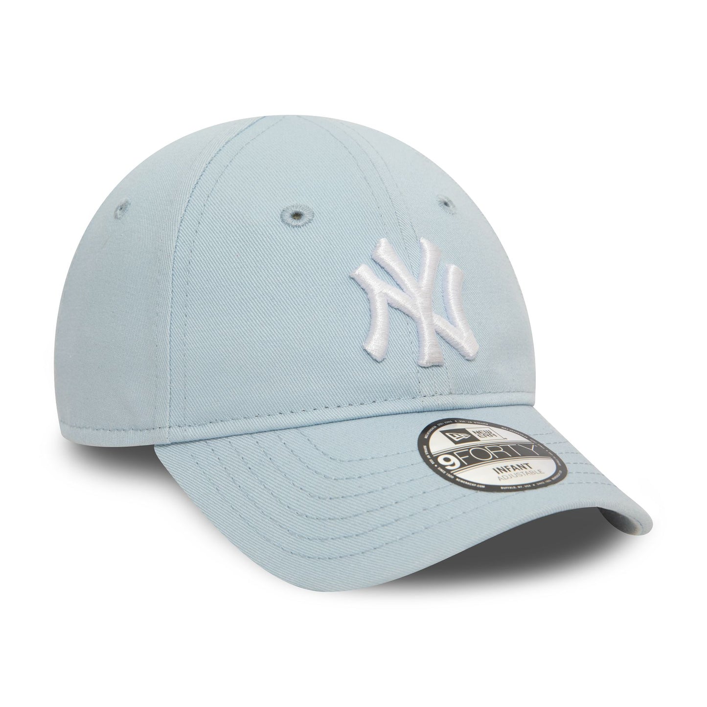 This is a New York Yankees Infant League Essential Pastel Blue 9FORTY Adjustable Cap 3