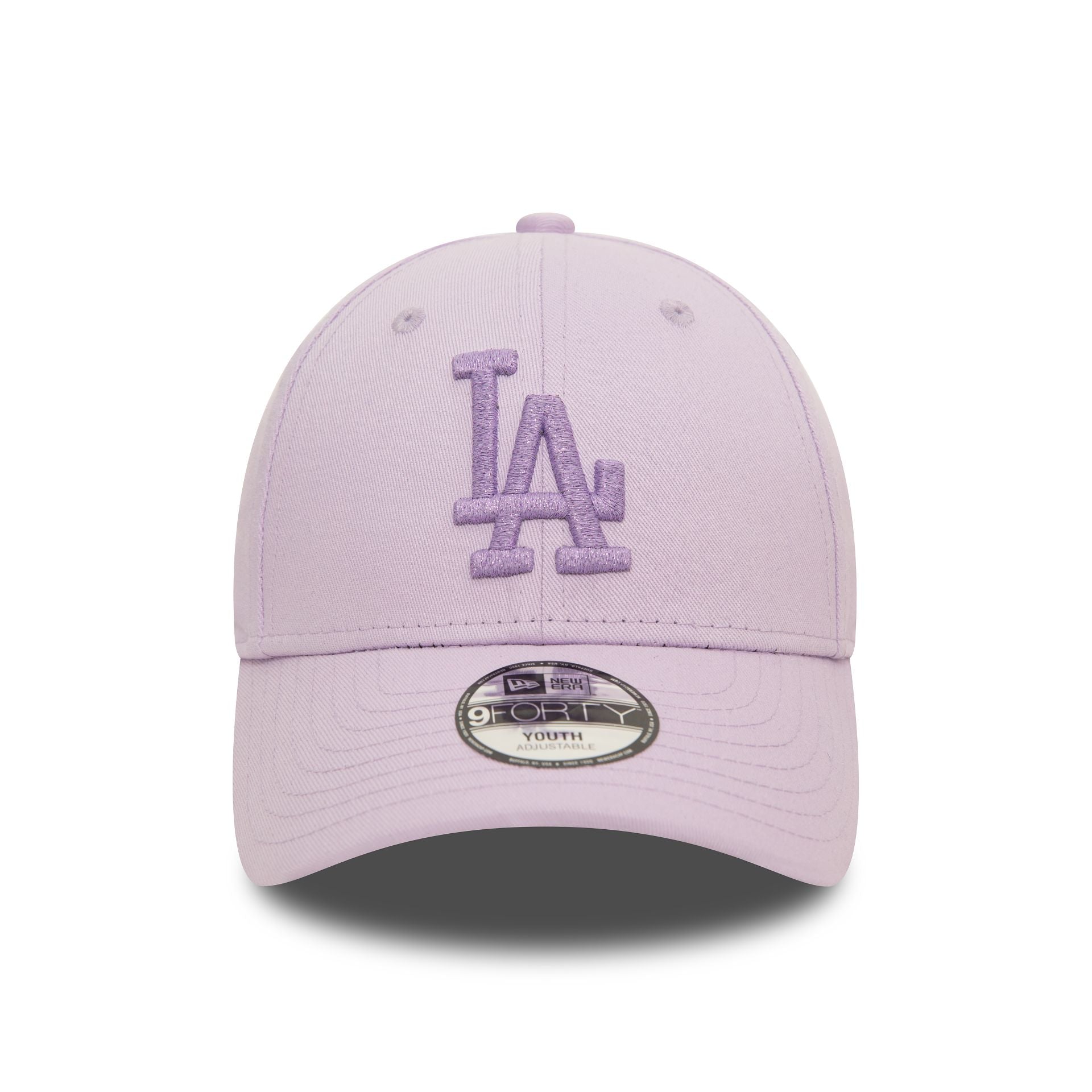 This is a LA Dodgers Youth Metallic Pastel Purple 9FORTY Adjustable Cap 2