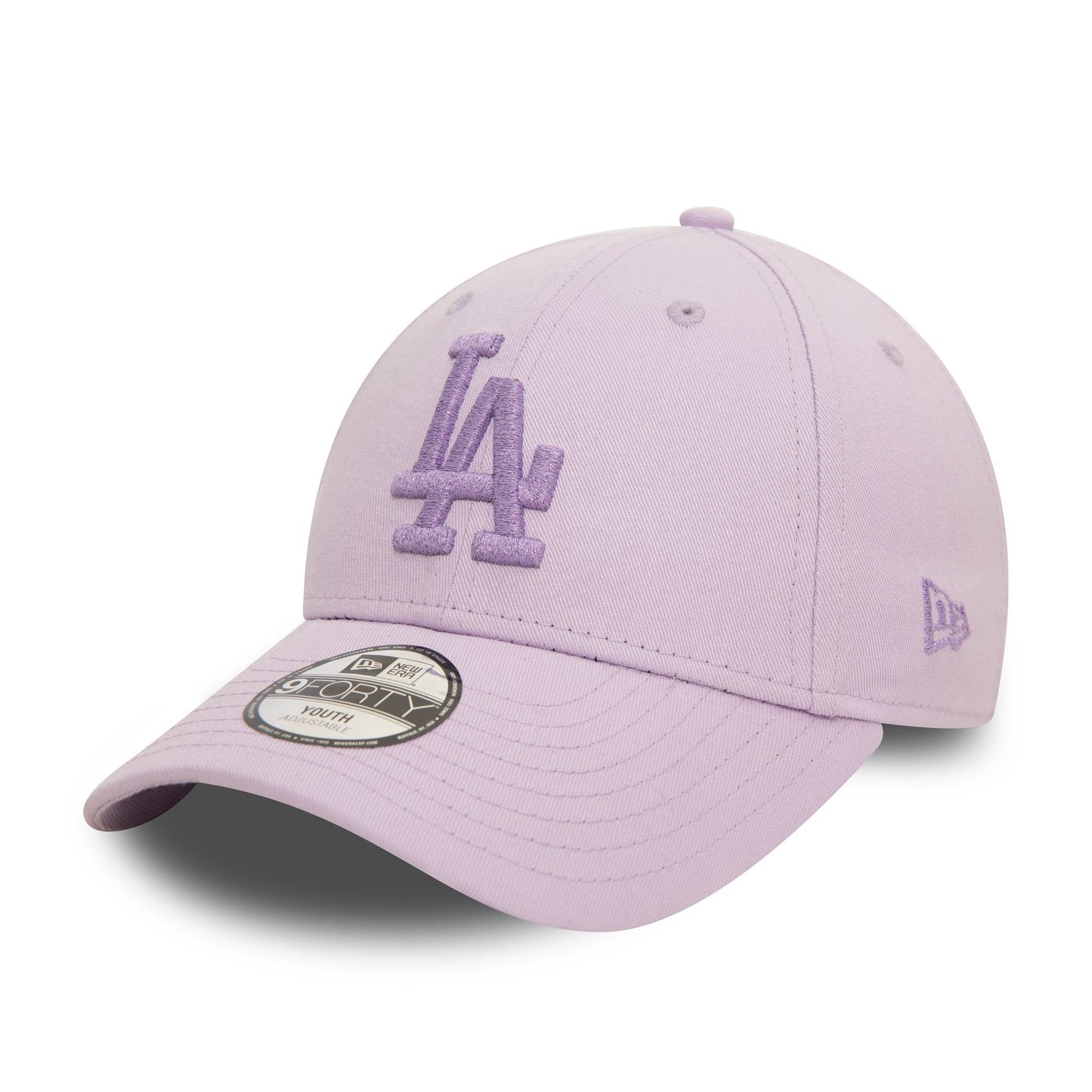 This is a LA Dodgers Youth Metallic Pastel Purple 9FORTY Adjustable Cap 4