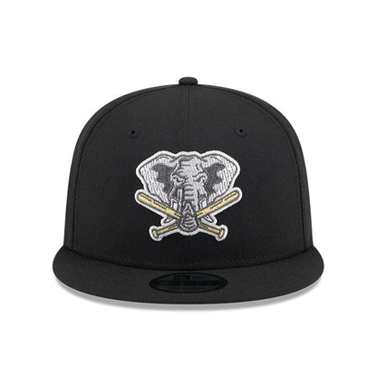 This is a Oakland Athletics Animal Fill Black 9FIFTY Snapback Cap 3