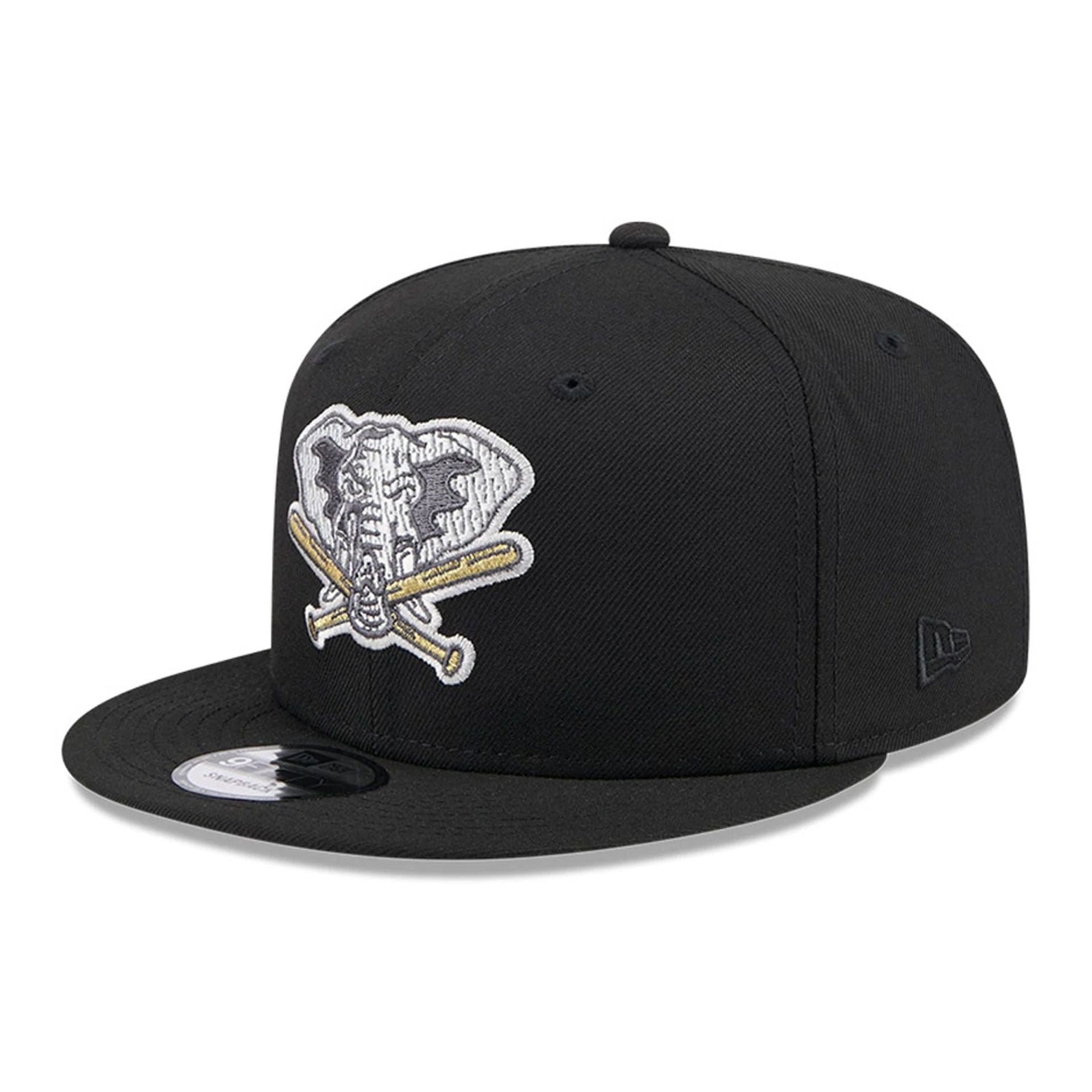 This is a Oakland Athletics Animal Fill Black 9FIFTY Snapback Cap 4