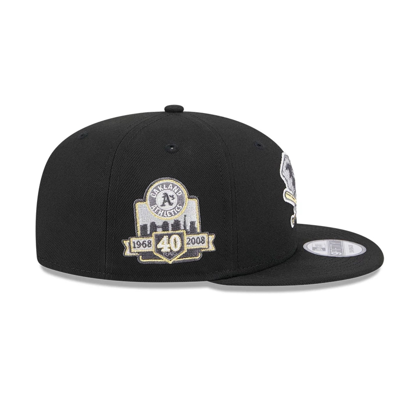 This is a Oakland Athletics Animal Fill Black 9FIFTY Snapback Cap 6