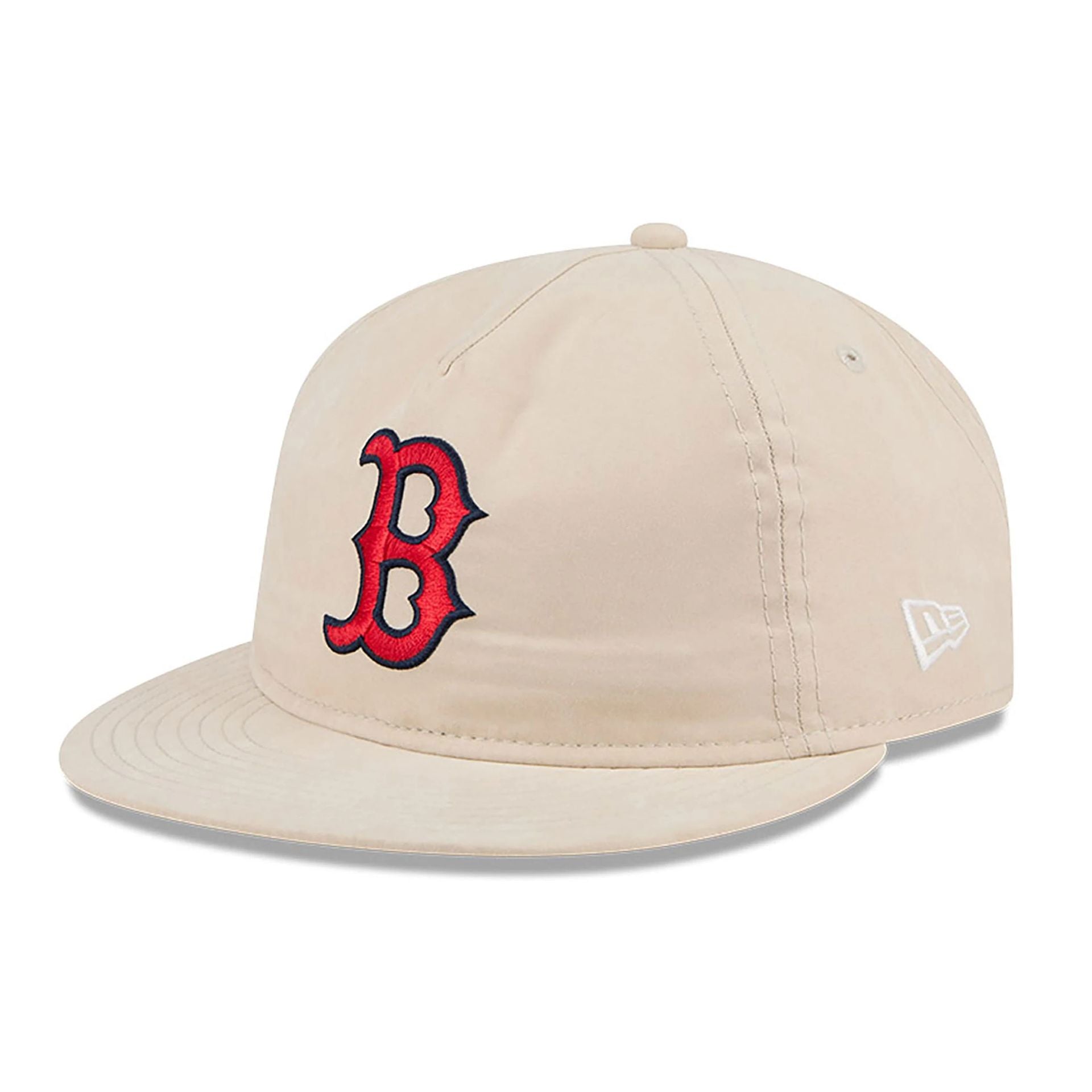 This is a Boston Red Sox Brushed Nylon Light Beige Retro Crown 9FIFTY Strapback Cap 2