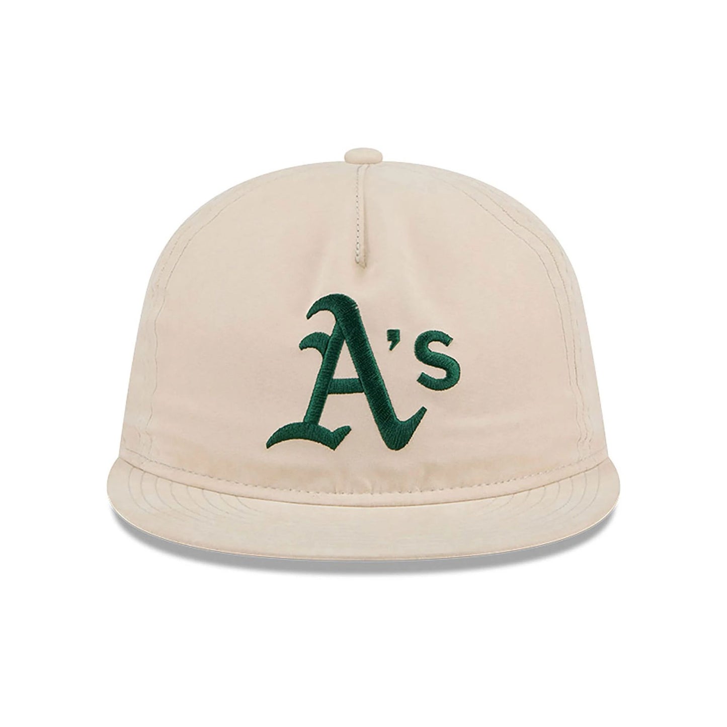 This is a Oakland Athletics Brushed Nylon Light Beige Retro Crown 9FIFTY Strapback Cap 4