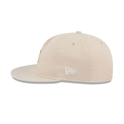 This is a San Diego Padres Brushed Nylon Light Beige Retro Crown 9FIFTY Strapback Cap 7