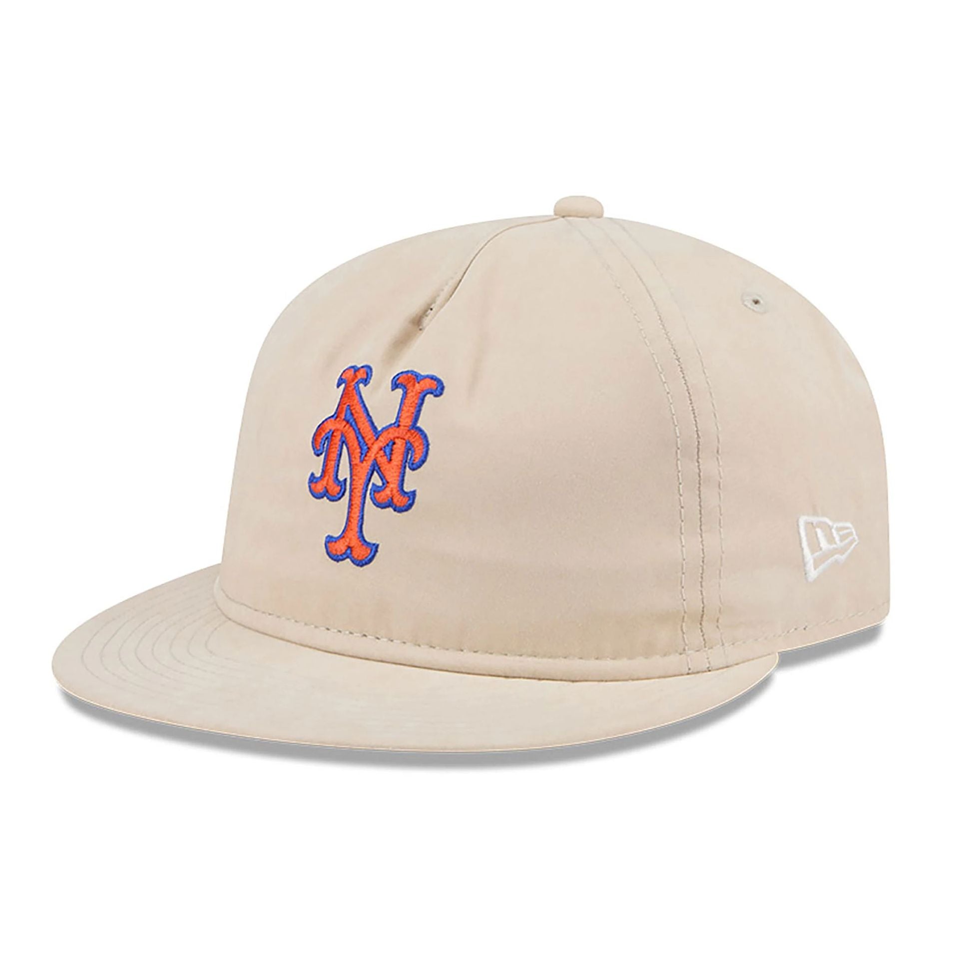 This is a New York Mets Brushed Nylon Light Beige Retro Crown 9FIFTY Strapback Cap 2