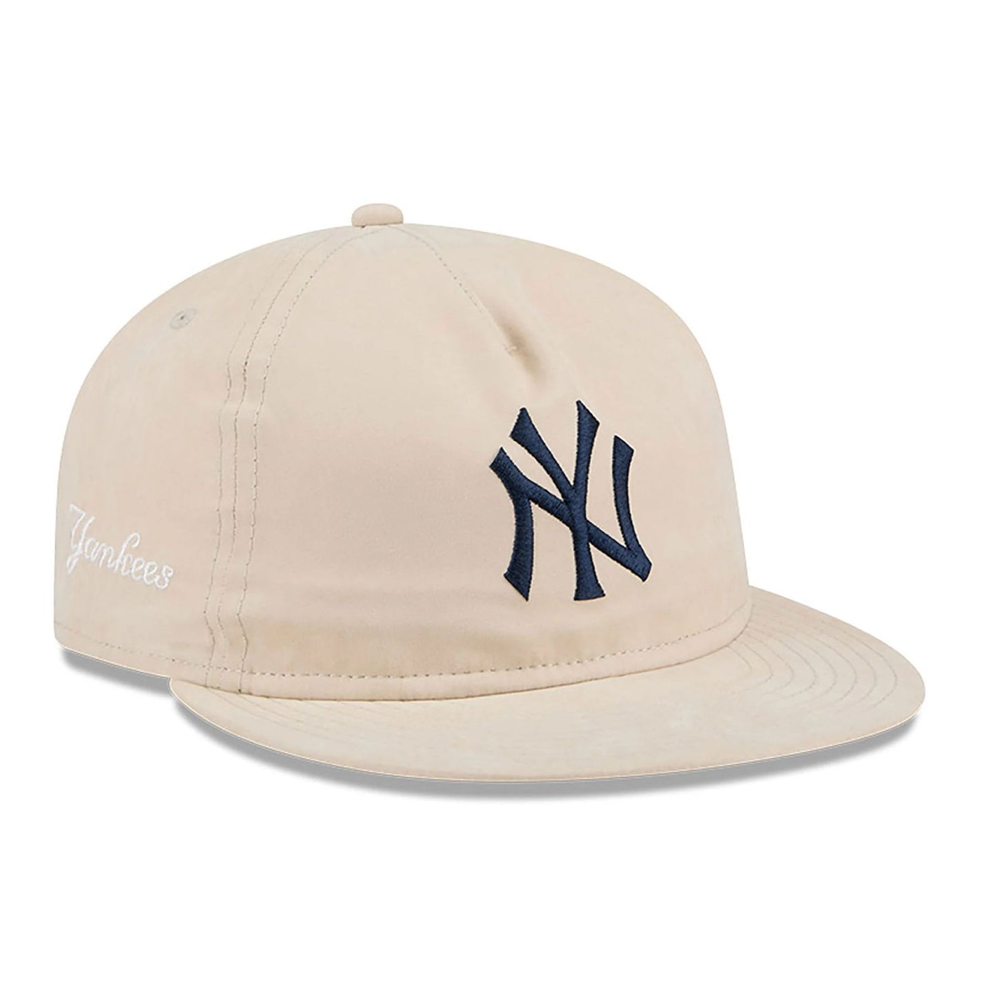 This is a New York Yankees Brushed Nylon Light Beige Retro Crown 9FIFTY Strapback Cap 2