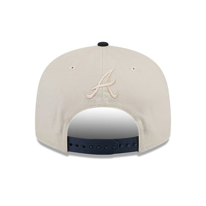 This is a Atlanta Braves Floral Fill Light Beige 9FIFTY Snapback Cap 5