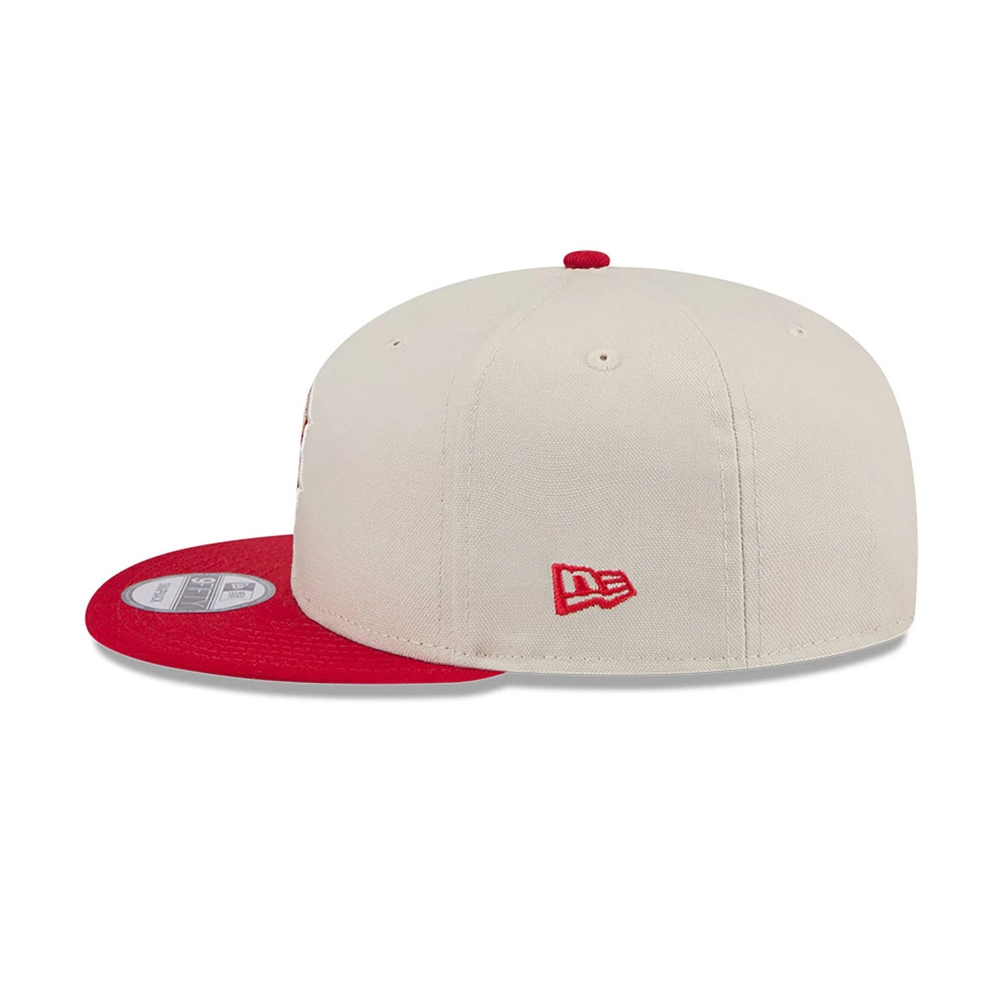 This is a Boston Red Sox Floral Fill Light Beige 9FIFTY Snapback Cap 7