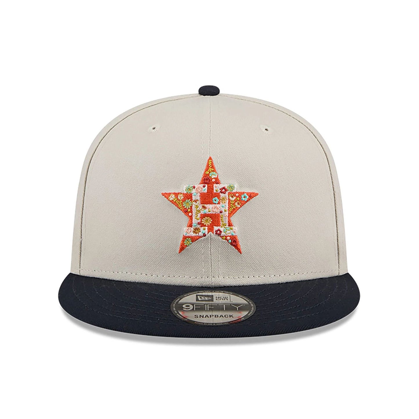 This is a Houston Astros Floral Fill Light Beige 9FIFTY Snapback Cap 3