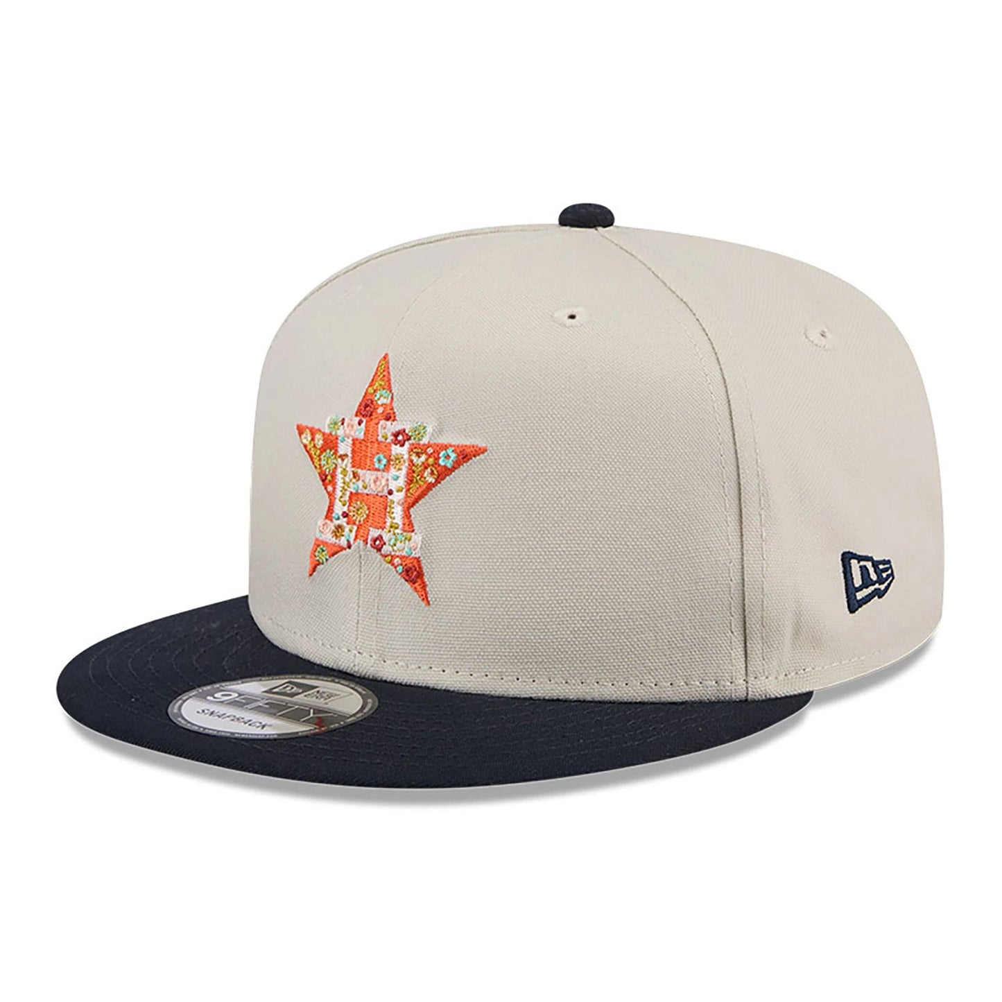 This is a Houston Astros Floral Fill Light Beige 9FIFTY Snapback Cap 4