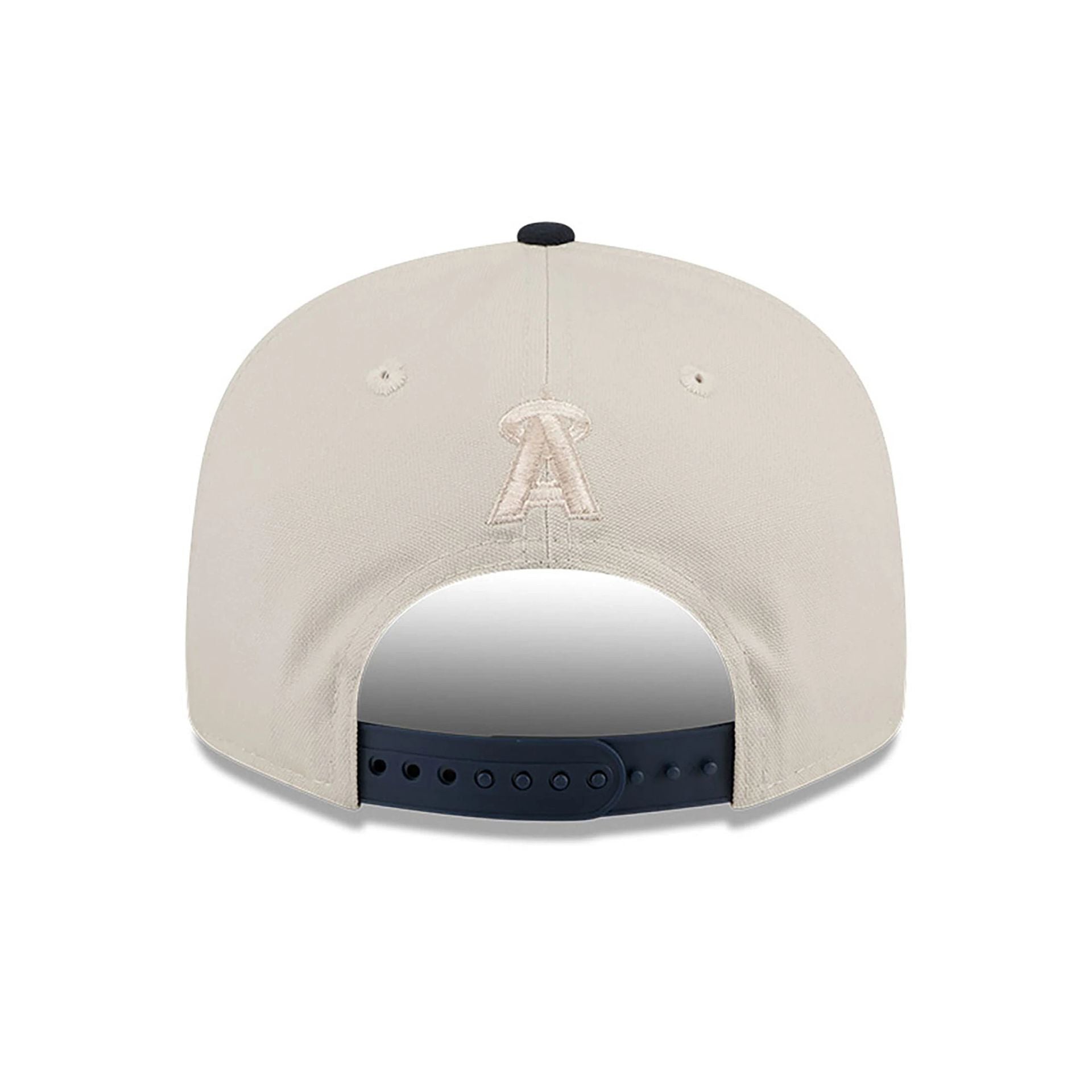 This is a LA Angels Floral Fill Light Beige 9FIFTY Snapback Cap 5