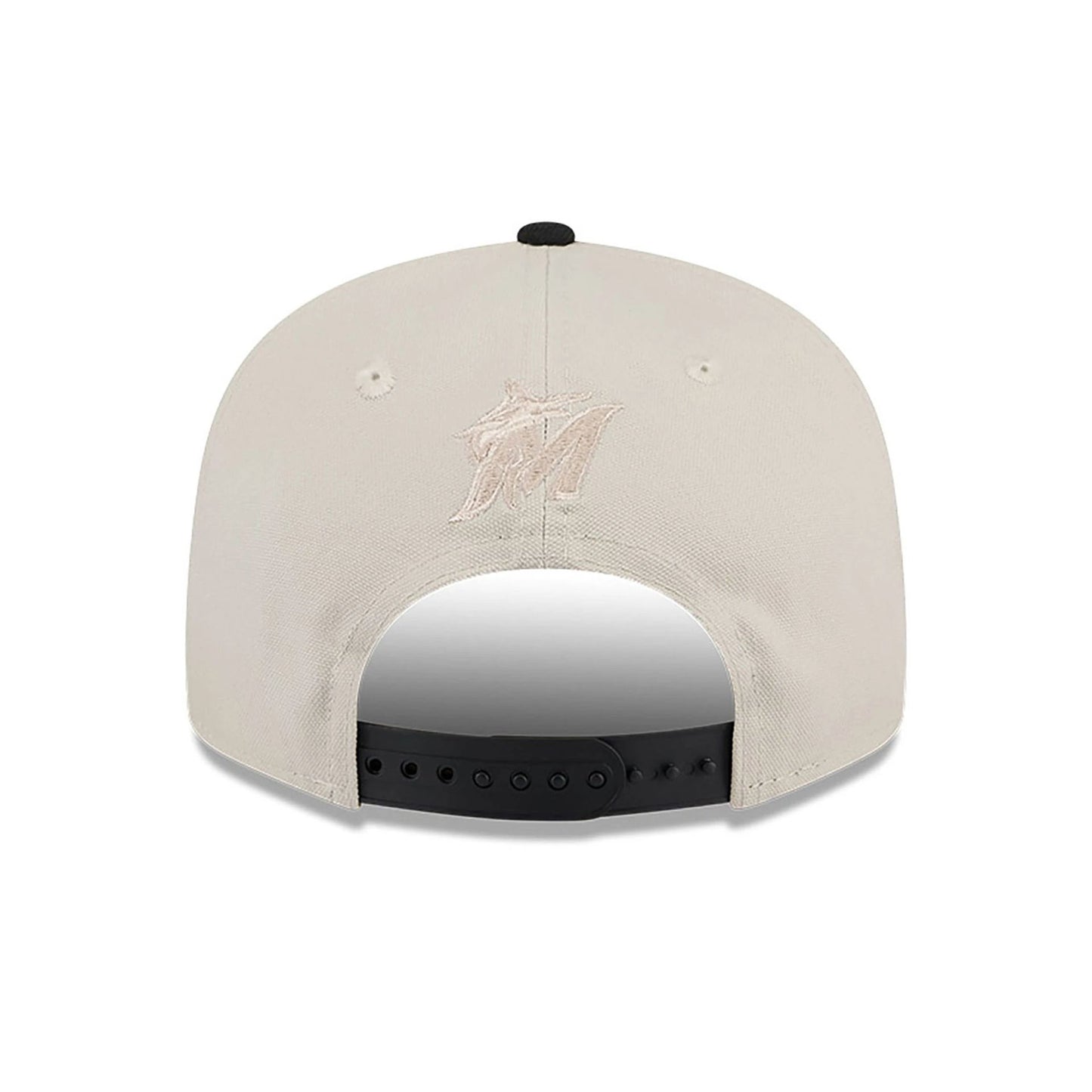 This is a Miami Marlins Floral Fill Light Beige 9FIFTY Snapback Cap 5