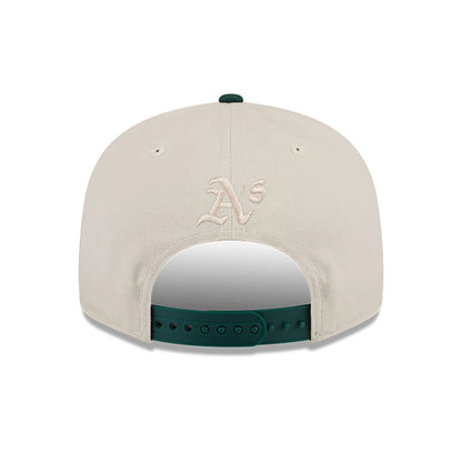 This is a Oakland Athletics Floral Fill Light Beige 9FIFTY Snapback Cap 5