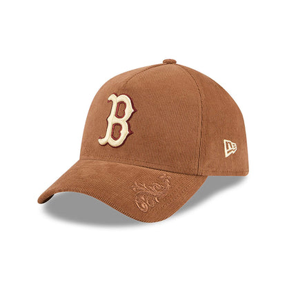 This is a Boston Red Sox Ornamental Cord Brown 9FORTY A-Frame Adjustable Cap 7