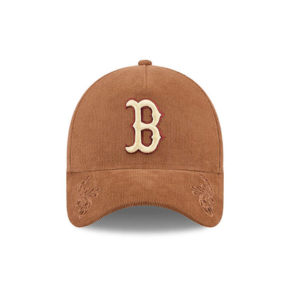 This is a Boston Red Sox Ornamental Cord Brown 9FORTY A-Frame Adjustable Cap 2