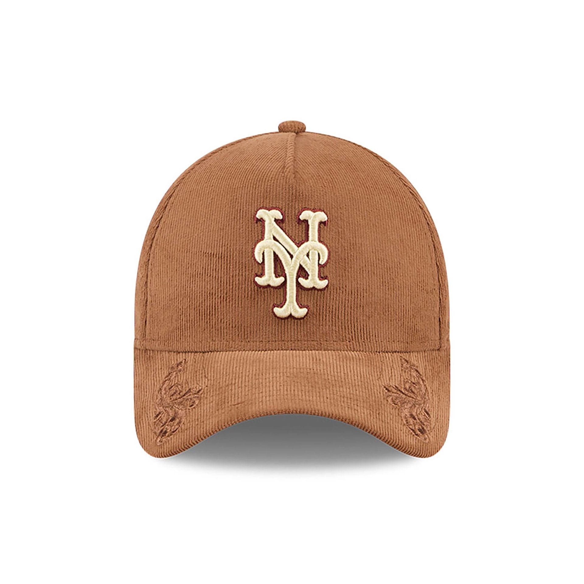 This is a New York Mets Ornamental Cord Brown 9FORTY A-Frame Adjustable Cap 2