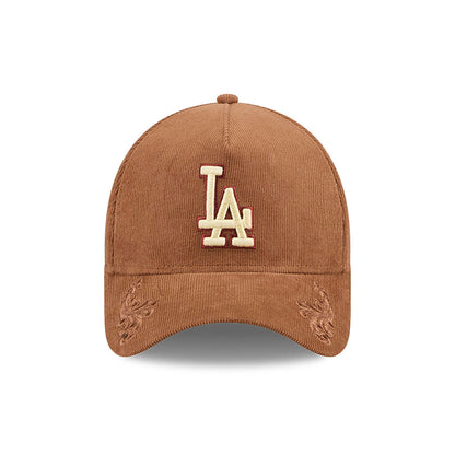 This is a LA Dodgers Ornamental Cord Brown 9FORTY A-Frame Adjustable Cap 2