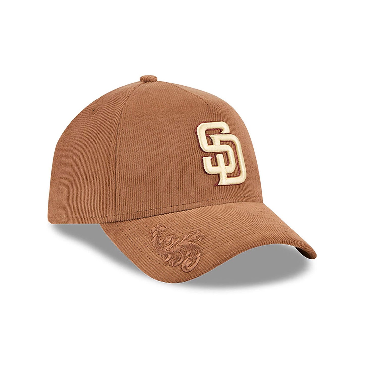 This is a San Diego Padres Ornamental Cord Brown 9FORTY A-Frame Adjustable Cap 4