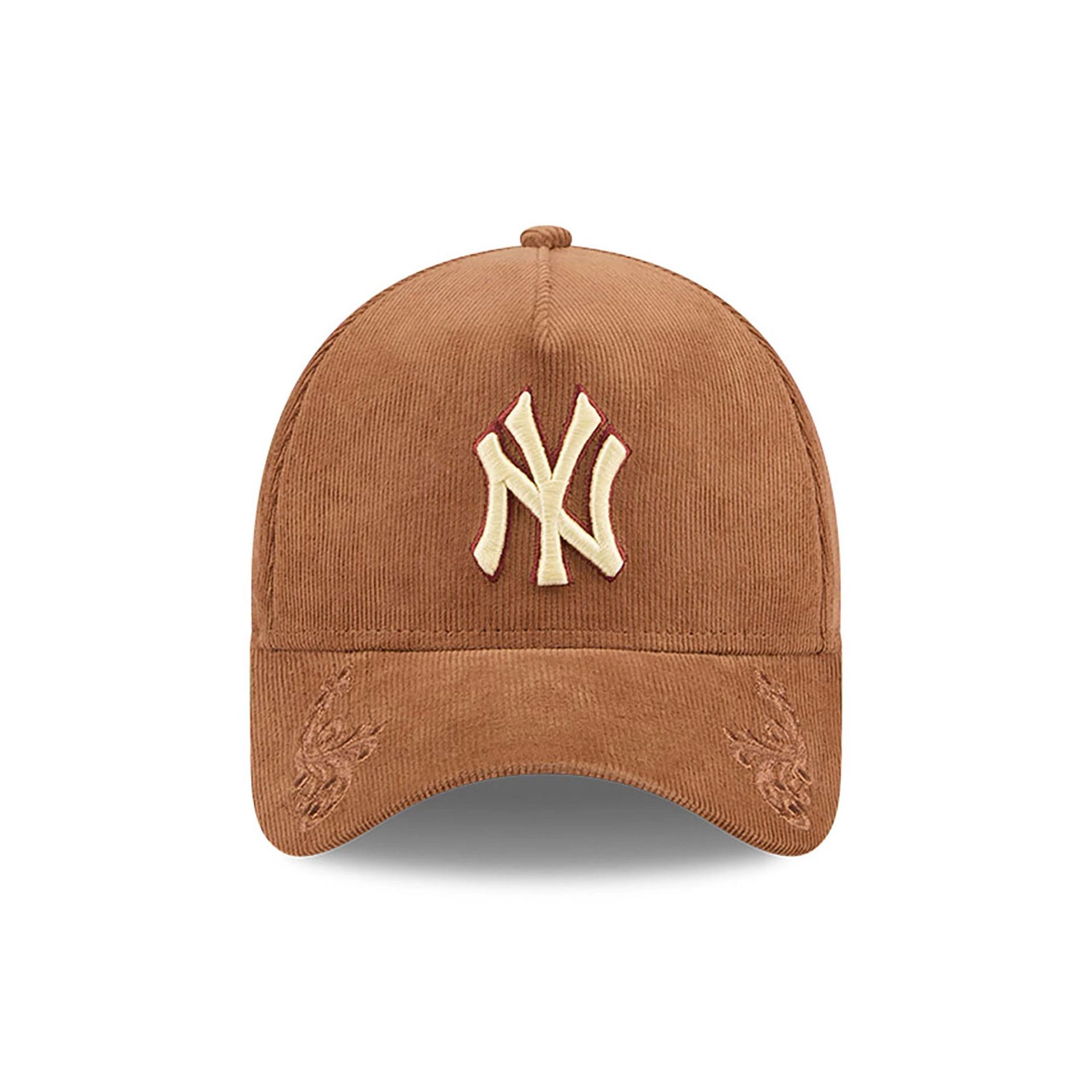 This is a New York Yankees Ornamental Cord Brown 9FORTY A-Frame Adjustable Cap 2